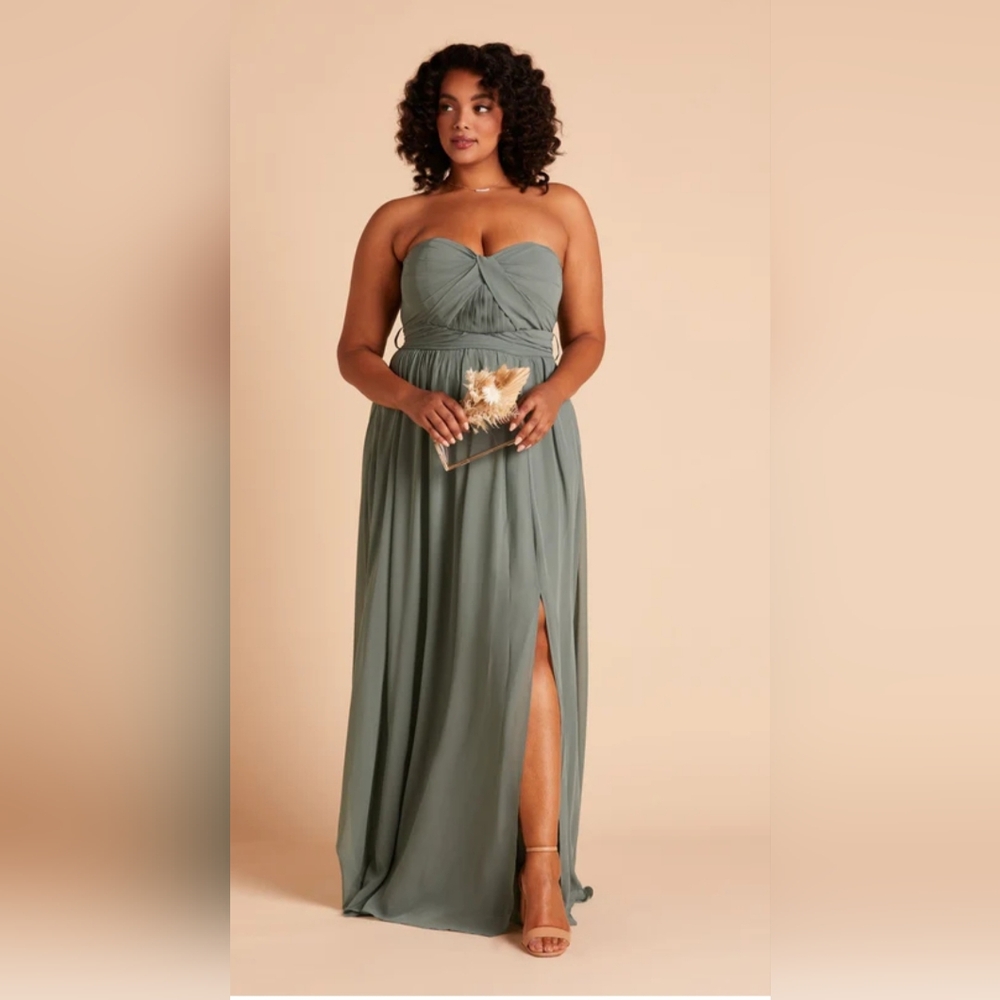 Birdy Grey Strapless Sage Dress